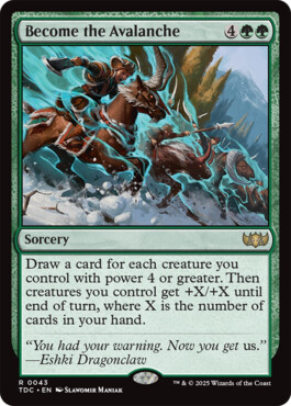 Become the Avalanche - Tarkir: Dragonstorm Commander