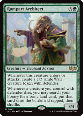 Rampart Architect - Tarkir: Dragonstorm Commander