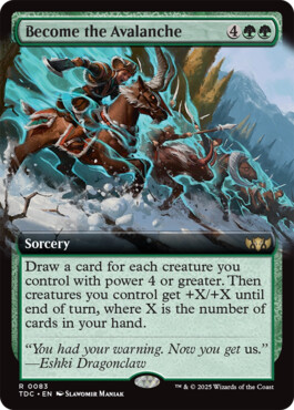 Become the Avalanche - Tarkir: Dragonstorm Commander
