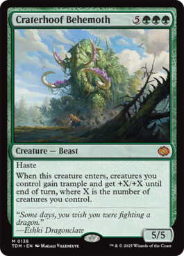 Craterhoof Behemoth - Tarkir: Dragonstorm
