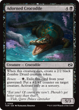 Adorned Crocodile - Tarkir: Dragonstorm