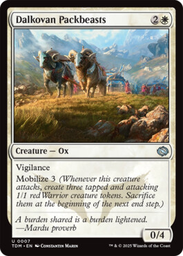 Dalkovan Packbeasts - Tarkir: Dragonstorm