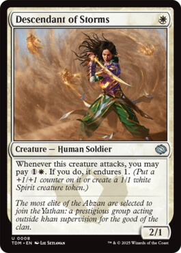 Descendant of Storms - Tarkir: Dragonstorm