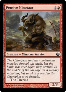 Pensive Minotaur - Journey into Nyx