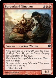 Borderland Minotaur - Theros