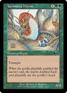 Yavimaya Wurm - Urza's Legacy