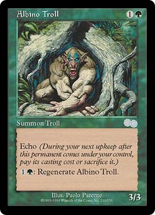 Albino Troll - Urza's Saga