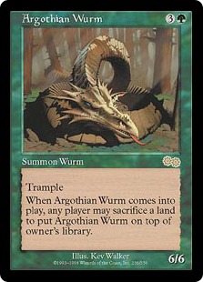 Argothian Wurm - Urza's Saga