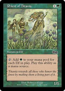 Priest of Titania - Urza's Saga