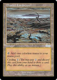 Blasted Landscape - Urza's Saga