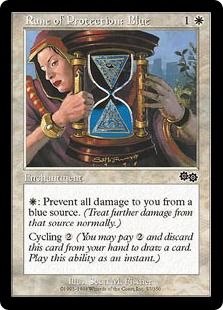 Rune of Protection: Blue - Urza's Saga