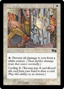 Rune of Protection: White - Urza's Saga