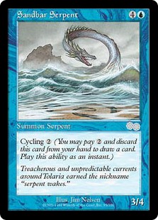 Sandbar Serpent - Urza's Saga