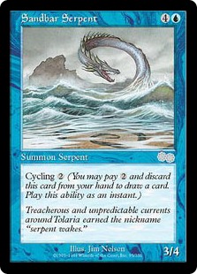 Sandbar Serpent - Urza's Saga