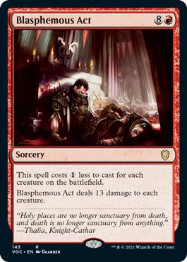 Blasphemous Act - Innistrad: Crimson Vow Commander