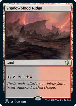 Shadowblood Ridge - Innistrad: Crimson Vow Commander