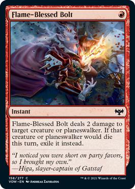 Flame-Blessed Bolt - Innistrad: Crimson Vow