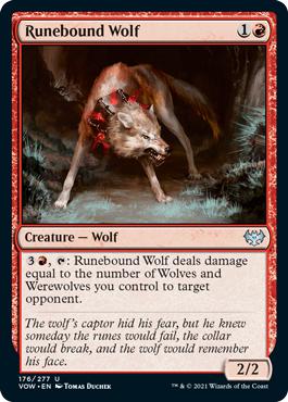 Runebound Wolf - Innistrad: Crimson Vow