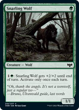 Snarling Wolf - Innistrad: Crimson Vow