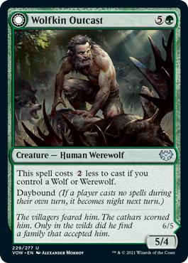 Wolfkin Outcast -> Wedding Crasher - Innistrad: Crimson Vow