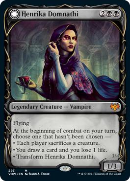 Henrika Domnathi -> Henrika, Infernal Seer - Innistrad: Crimson Vow