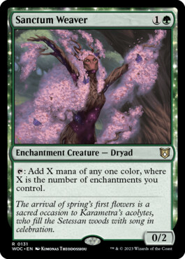 Sanctum Weaver - Wilds of Eldraine Commander