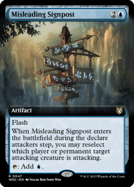 Misleading Signpost - Wilds of Eldraine Commander