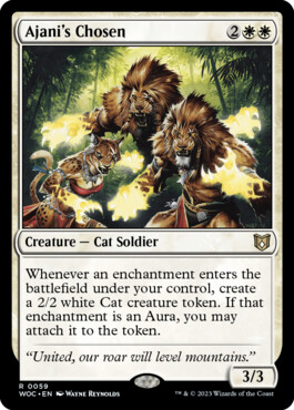 Ajani's Chosen - Wilds of Eldraine Commander