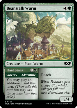 Beanstalk Wurm - Wilds of Eldraine