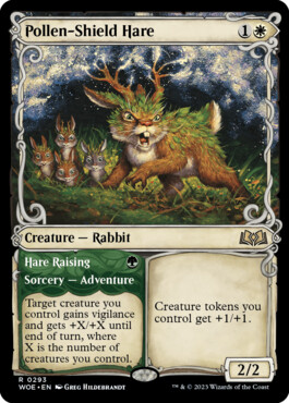 Pollen-Shield Hare - Wilds of Eldraine