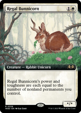 Regal Bunnicorn - Wilds of Eldraine
