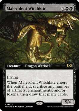 Malevolent Witchkite - Wilds of Eldraine