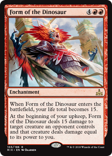 Form of the Dinosaur - Rivals of Ixalan