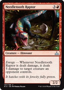 Needletooth Raptor - Rivals of Ixalan