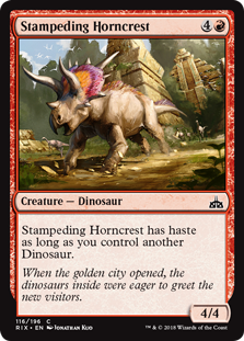 Stampeding Horncrest - Rivals of Ixalan