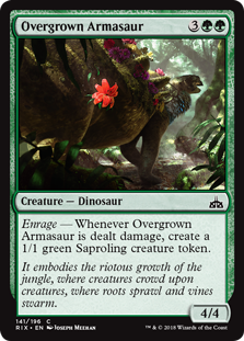 Overgrown Armasaur - Rivals of Ixalan