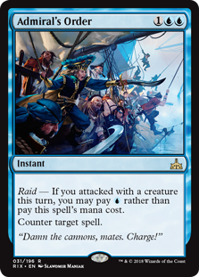 Admiral's Order - Rivals of Ixalan