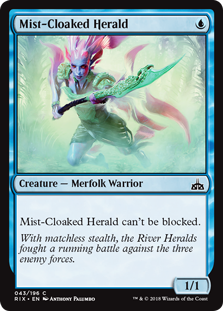 Mist-Cloaked Herald - Rivals of Ixalan