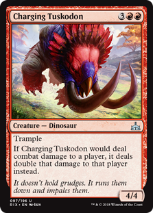 Charging Tuskodon - Rivals of Ixalan