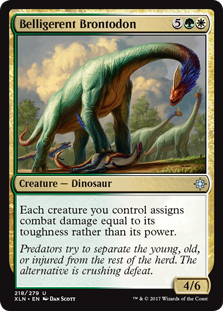 Belligerent Brontodon - Ixalan