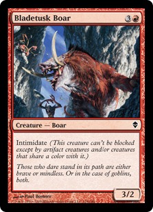 Bladetusk Boar - Zendikar