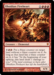 Obsidian Fireheart - Zendikar