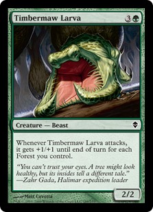 Timbermaw Larva - Zendikar