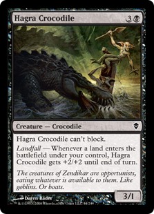 Hagra Crocodile - Zendikar