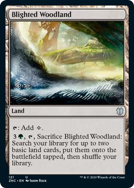 Blighted Woodland - Zendikar Rising Commander