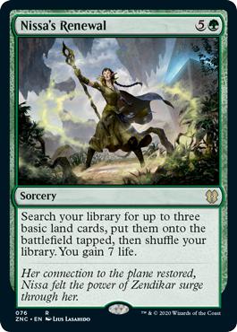 Nissa's Renewal - Zendikar Rising Commander