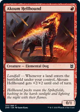 Akoum Hellhound - Zendikar Rising