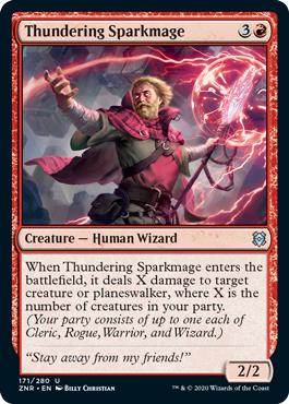 Thundering Sparkmage - Zendikar Rising