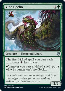 Vine Gecko - Zendikar Rising