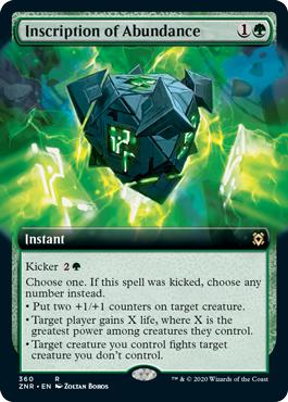 Inscription of Abundance - Zendikar Rising